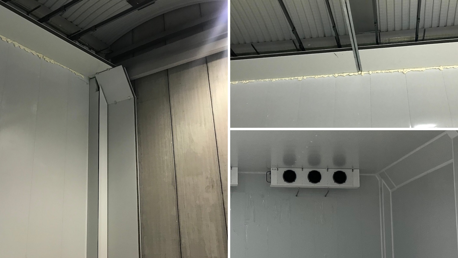 Cámara frigorífica eficiencia esquinas