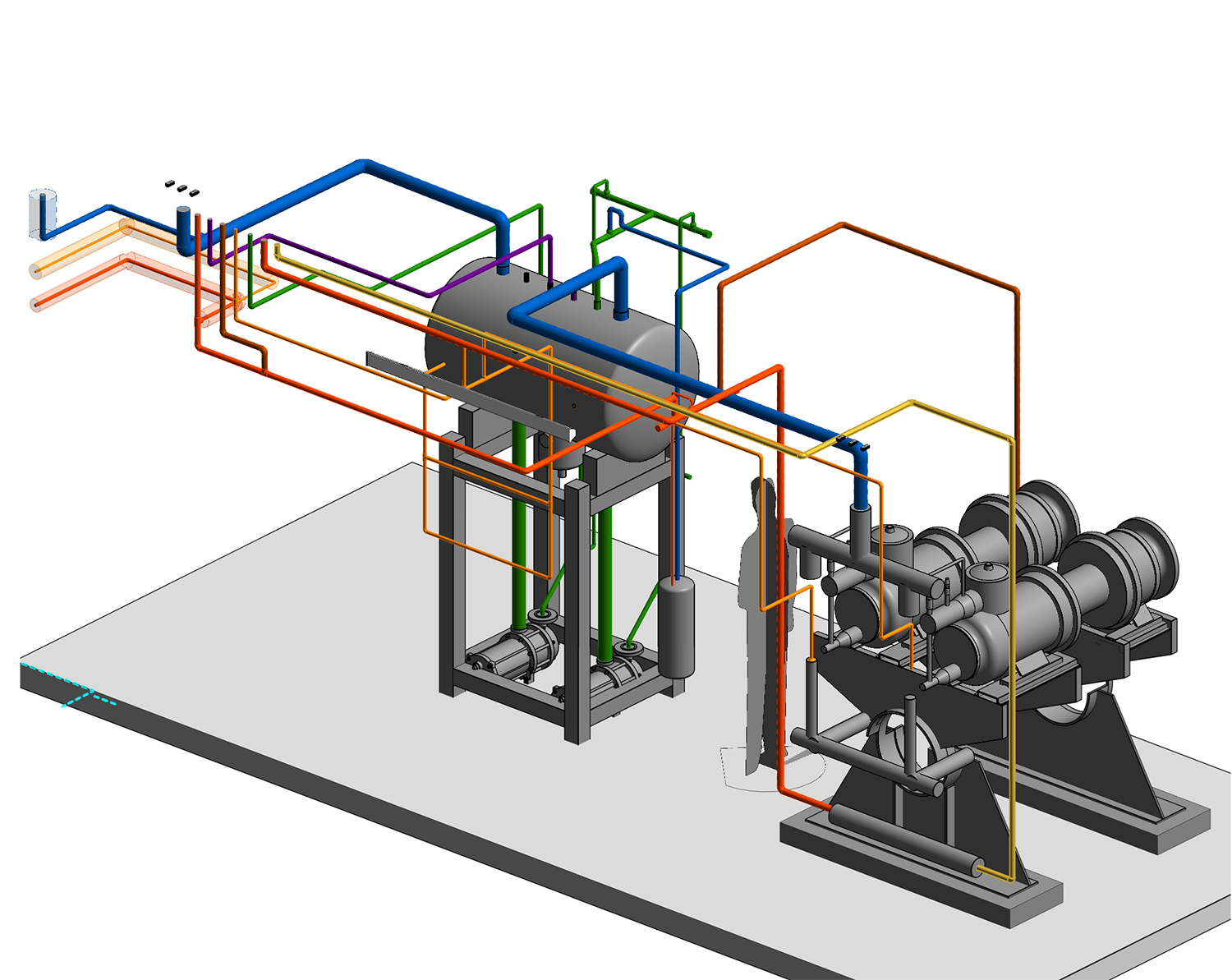 Cámara frigorífica sala de máquinas BIM 2