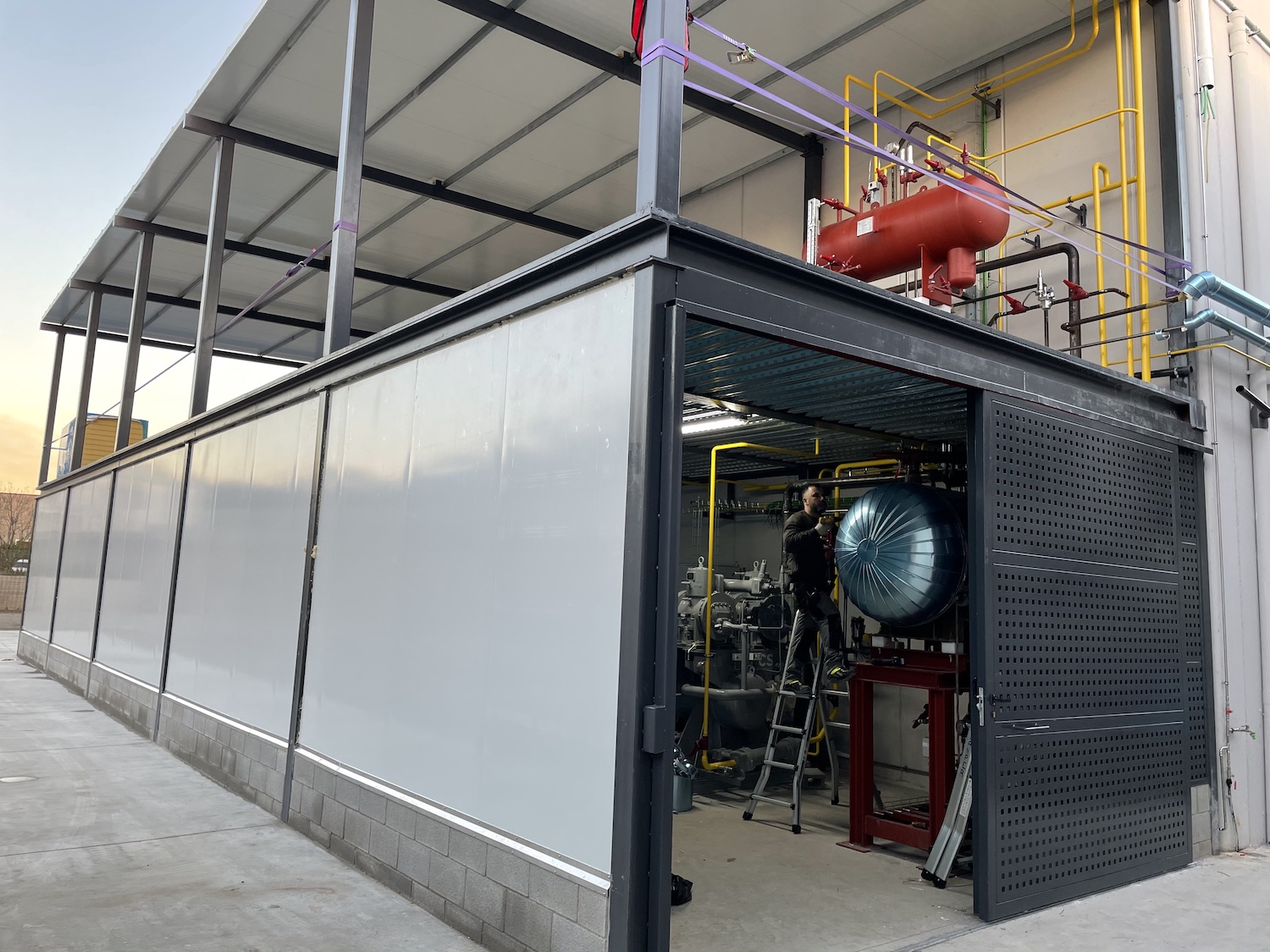 Cámara frigorífica sala de máquinas