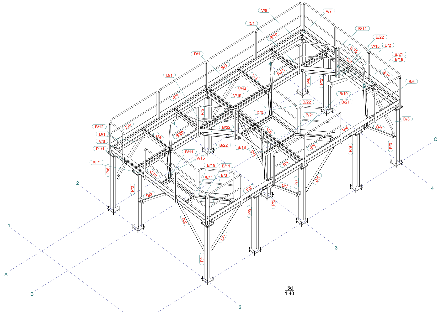estructura pulpers plano